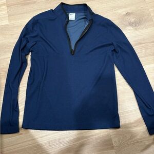 Nike men’s dri fit navy quarter zip size medium- like new